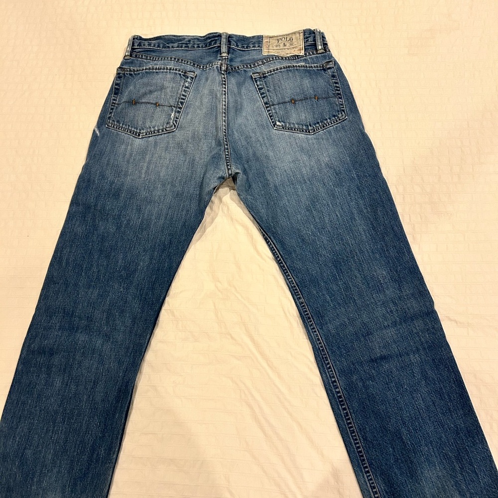 Polo by Ralph Lauren Men's Blue Straight Jeans 36 x 30 - Picture 2 of 6
